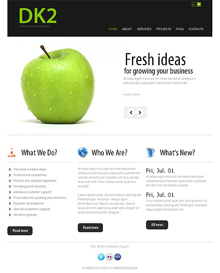 Click to view live demo of template #34386 template screen