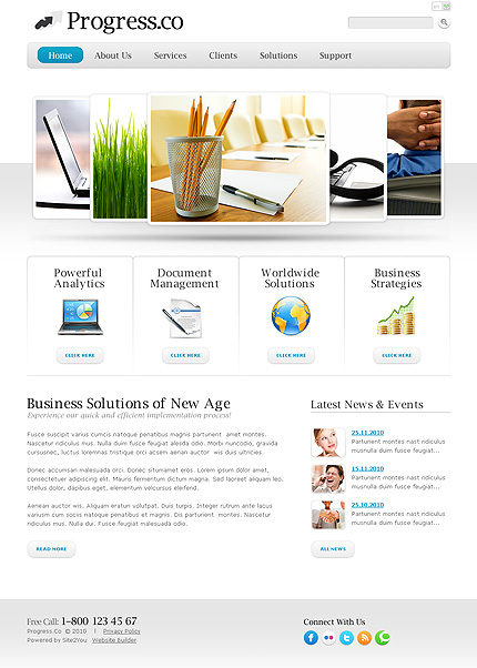 Click to view live demo of template #34387 template screen