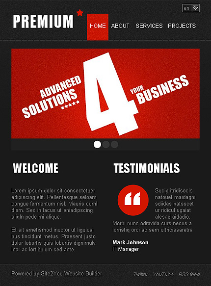 Click to view live demo of template #35908 template screen