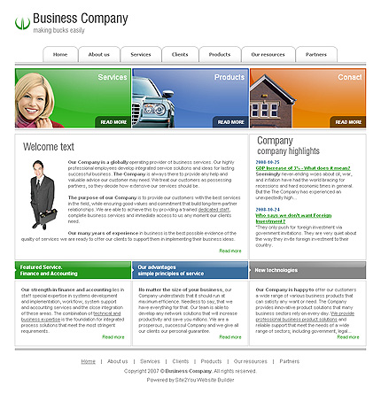 Click to view live demo of template #27361 template screen