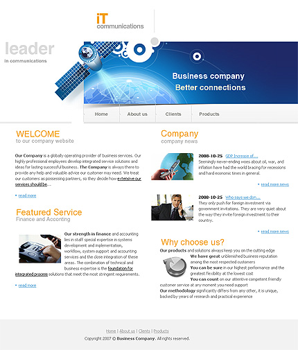 Click to view live demo of template #22909 template screen